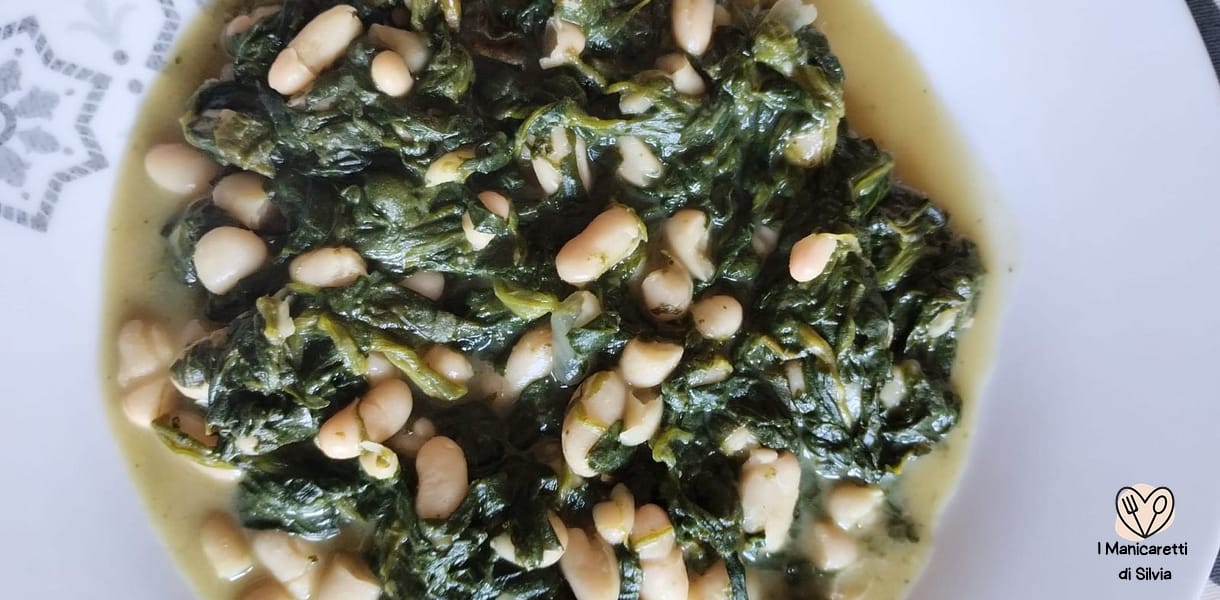 spinaci e fagioli cannellini