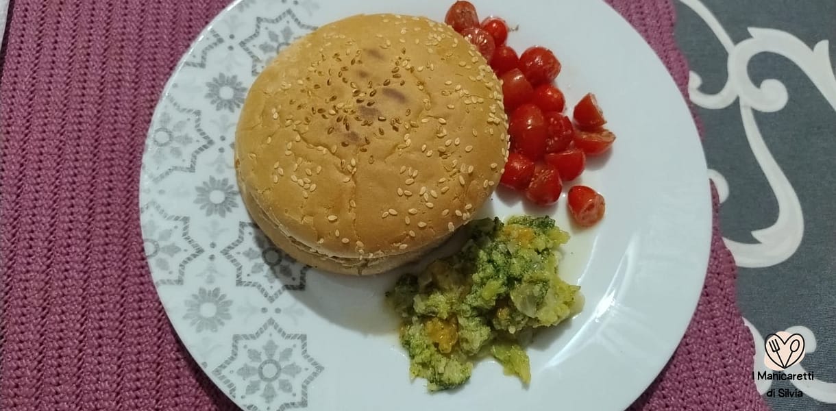 panino con burger vegetale