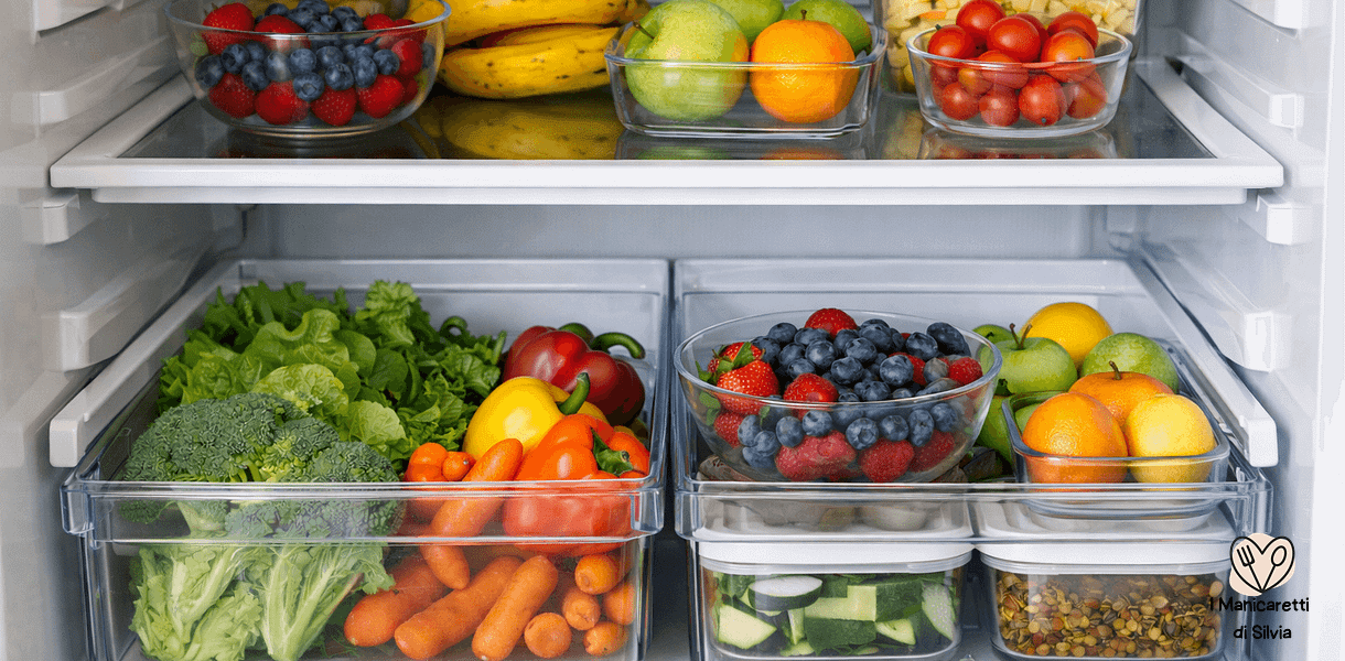 come conservare frutta e verdura in frigorifero