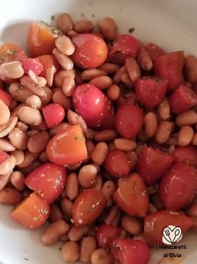insalata con fagioli borlotti