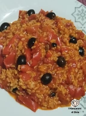 riso con peperoni per dieta