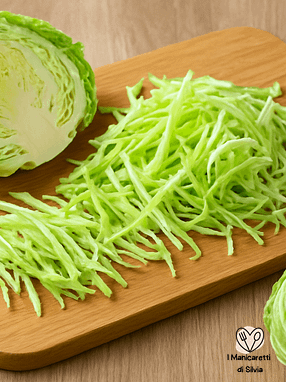 come tagliare la verza a julienne