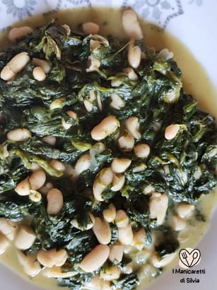 spinaci e fagioli cannellini