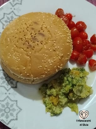 panino con burger vegetale