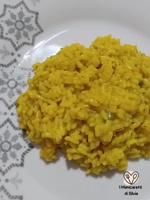 risotto fiori di zucca e zafferano