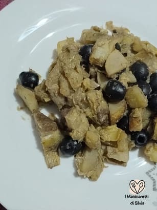 carciofi e patate in umido