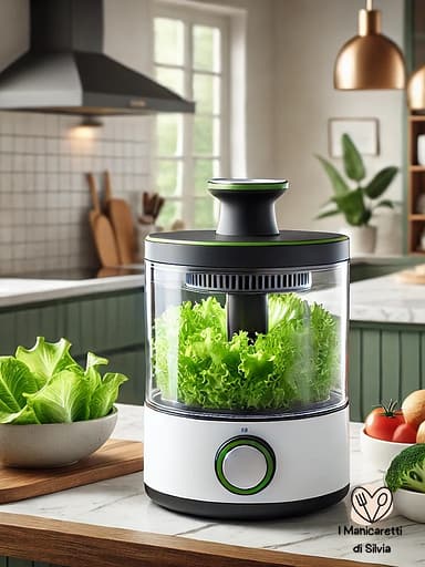 centrifuga elettrica per insalata