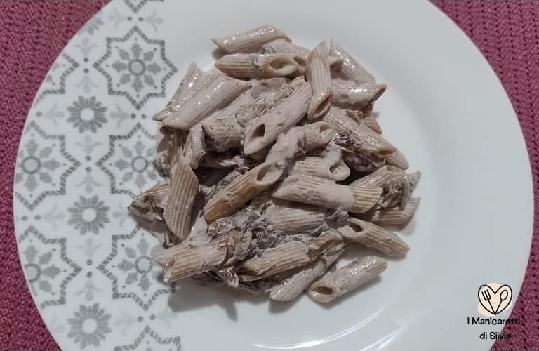 pasta con radicchio cremosa