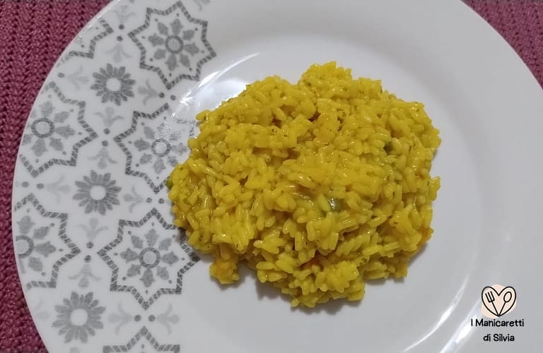 risotto fiori di zucca e zafferano