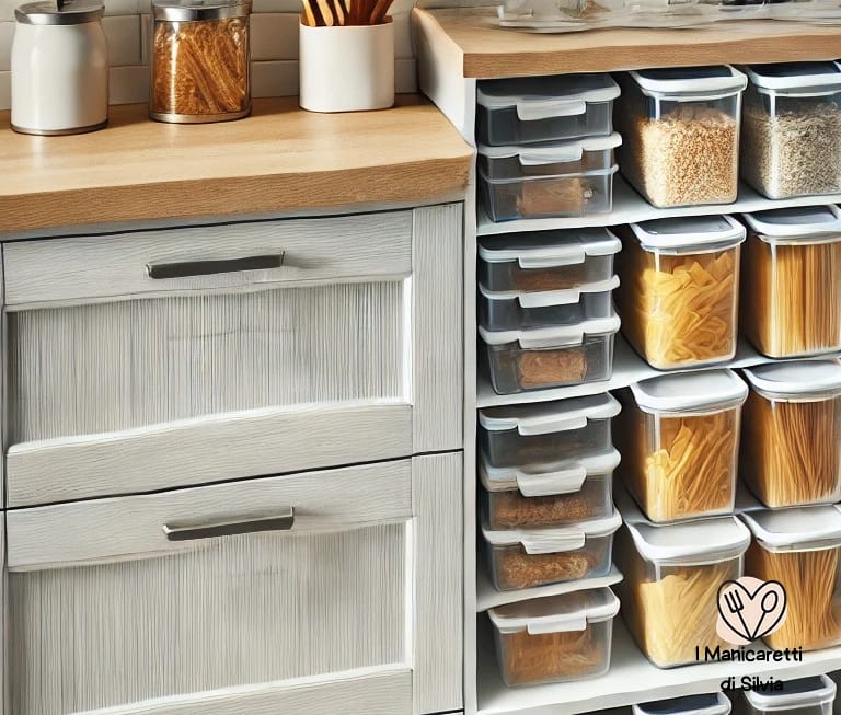 contenitori salvaspazio cucina