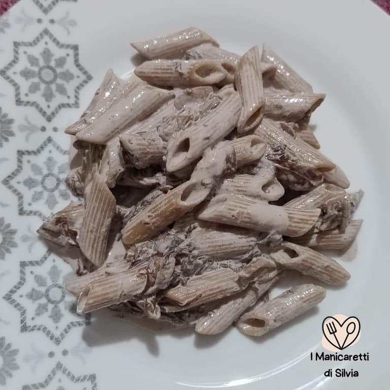 pasta con radicchio cremosa